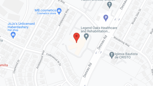 Map of the neighborhood around Legend Oaks North Austin