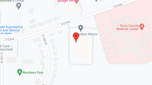 Map of the neighborhood around Windsor Manor Nevada