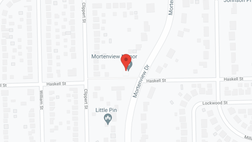 Map of the neighborhood around Mortenview Manor