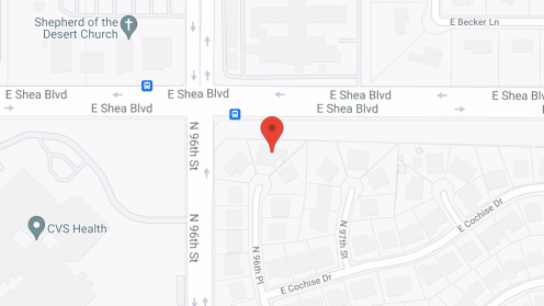 Map of the neighborhood around Central Scottsdale Assisted Living