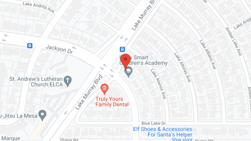 Map of the neighborhood around Jeanne's Shangri-La
