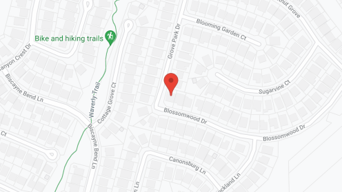 Map of the neighborhood around Sunset Haven