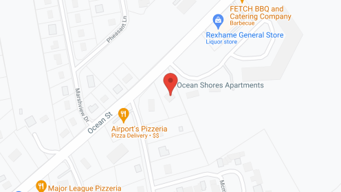 Map of the neighborhood around Ocean Shores Apartments