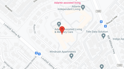 Map of the neighborhood around Adante Assisted Living and Memory Care