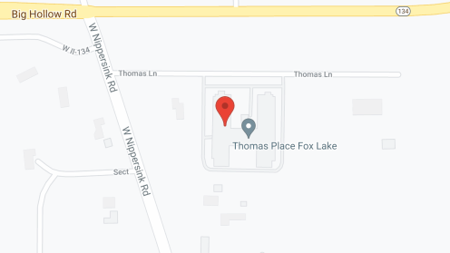Map of the neighborhood around Thomas Place at Fox Lake