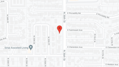 Map of the neighborhood around Sacred Heart Homes