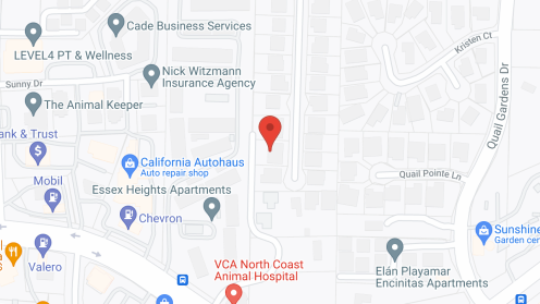 Map of the neighborhood around Pacific View Care