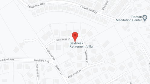 Map of the neighborhood around Daybreak Retirement Villa