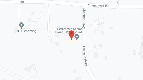 Map of the neighborhood around Rosemount