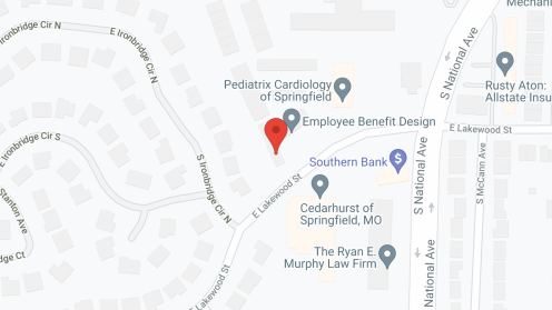 Map of the neighborhood around Iron Bridge Retirement Community
