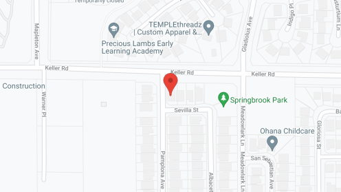 Map of the neighborhood around Crown Manor