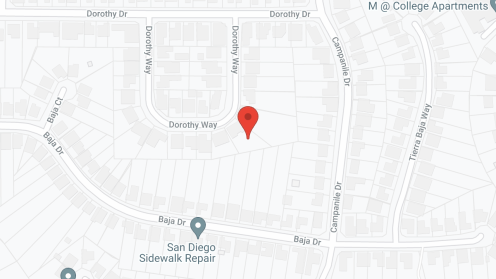 Map of the neighborhood around Holy Rosary Residence