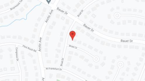 Map of the neighborhood around La Familia