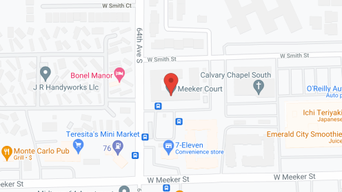 Map of the neighborhood around Tri Court - Meeker