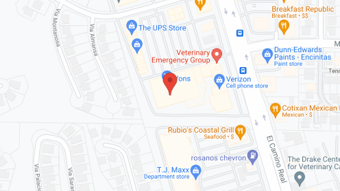 Map of the neighborhood around Encinitas Retirement Gardens II