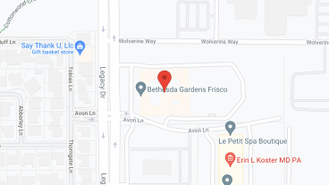 Bethesda Gardens Frisco in google map