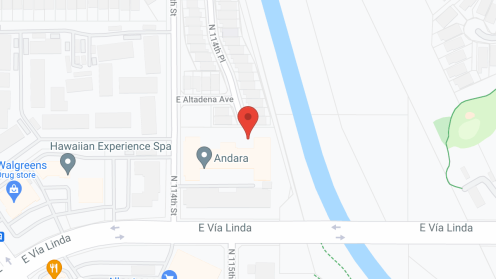 Map of the neighborhood around Andara by Cogir