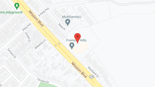 Map of the neighborhood around Fremont Hills