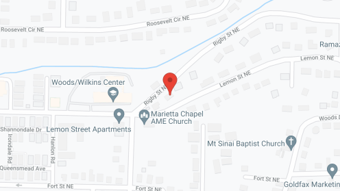Map of the neighborhood around Aan Center