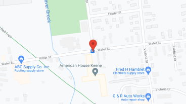 American House Keene in google map