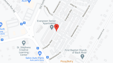 Evergreen Senior Apartments in google map