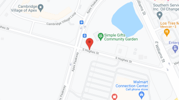 Cambridge Village of Apex in google map