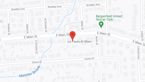 Map of the neighborhood around La Paula at Main