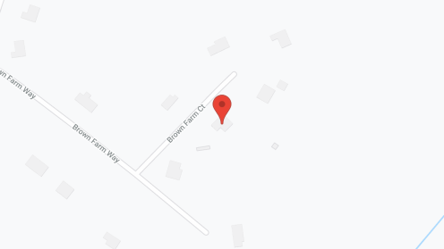 Map of the neighborhood around Brookeville House