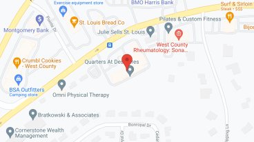 The Quarters at Des Peres in google map