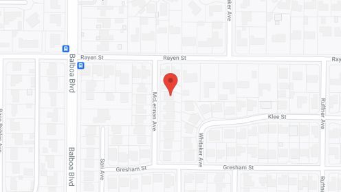 Map of the neighborhood around McLennan Manor I