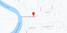 Skenesborough Harbor in google map