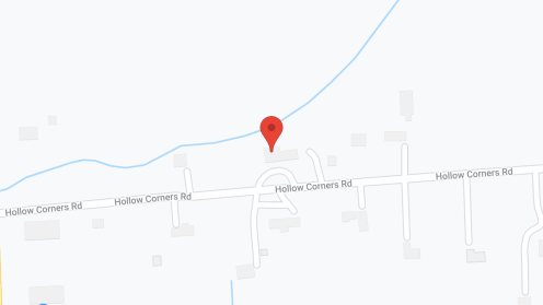 Map of the neighborhood around Hollow Corners Community House