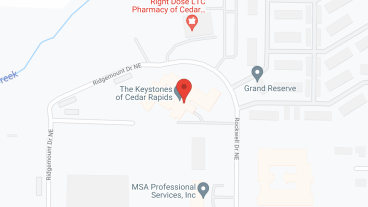The Keystones of Cedar Rapids in google map