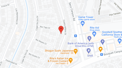 Map of the neighborhood around Canyon View Residential