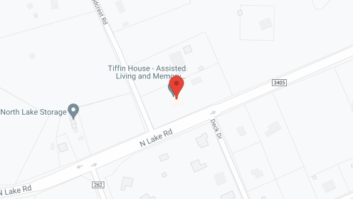 Map of the neighborhood around Tiffin House