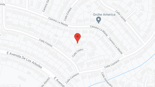 Map of the neighborhood around Paradise Place