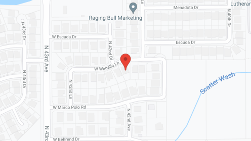 Map of the neighborhood around Sasha's Assisted Living Home