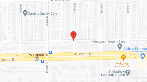 Map of the neighborhood around Capitol Terrace