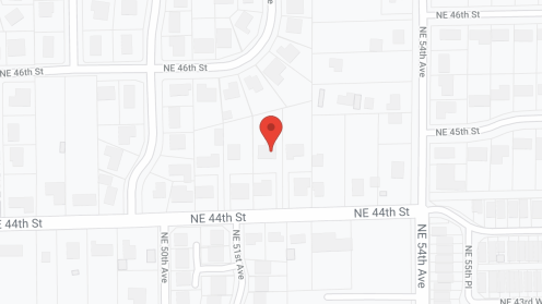 Map of the neighborhood around Precious Moments AHC