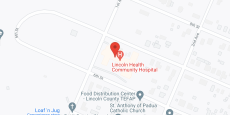 Lincoln Community Hospital in google map