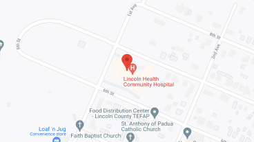 Lincoln Community Hospital in google map