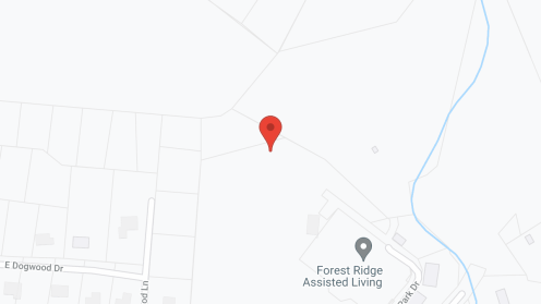 Map of the neighborhood around Forest Ridge