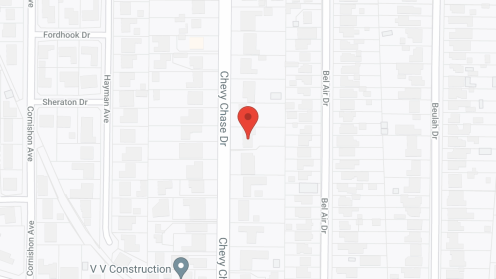 Map of the neighborhood around The Garden House by Three Sycamores