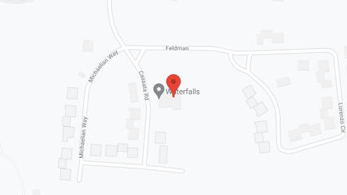 Map of the neighborhood around The Waterfalls