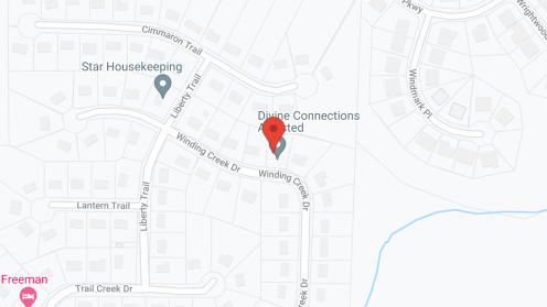 Map of the neighborhood around Divine Connections