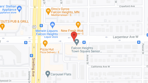 Map of the neighborhood around Falcon Heights Senior Living