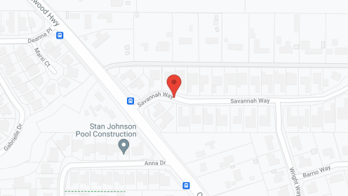 Map of the neighborhood around Terene Manor