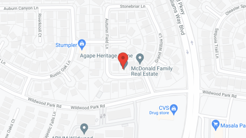 Map of the neighborhood around Agape Heritage Home
