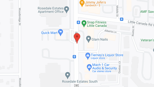 Map of the neighborhood around The Lodge at Little Canada