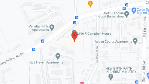 Map of the neighborhood around Lillie R Campbell House